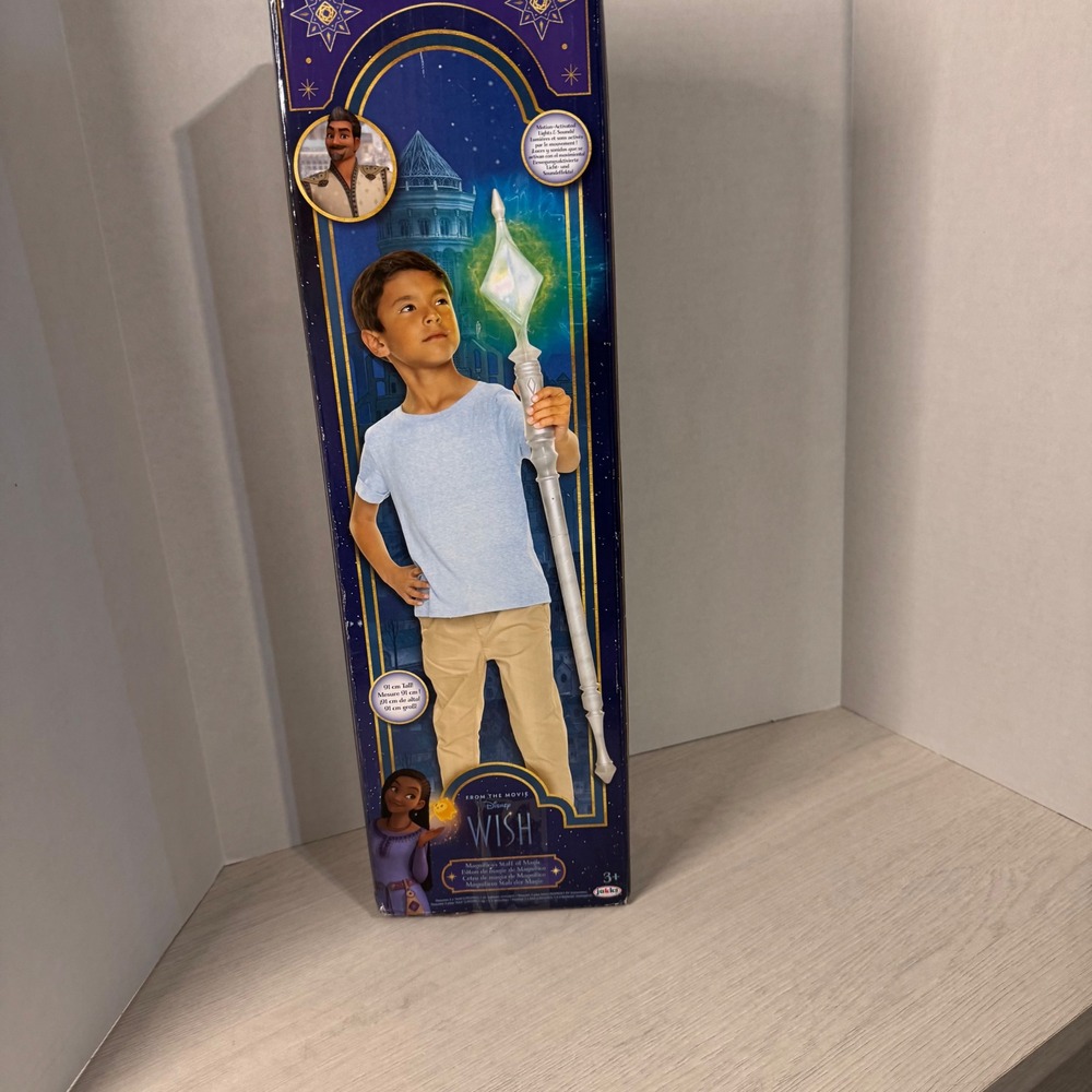 Disney Wish Magnifico's Magic Staff Wand Light Sound Toy‎ 91cm Tall